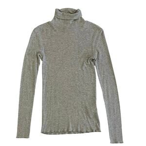 Polo Ralph Lauren Turtleneck Top Womens S Stretch Knit Y2K Fitted Classic Preppy